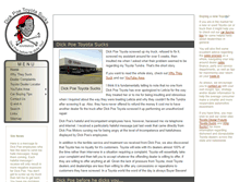 Tablet Screenshot of dickpoetoyotasucks.com